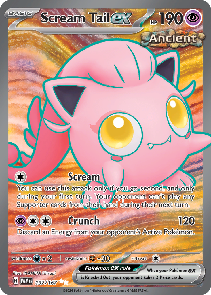 Scream Tail ex (197/167) - Twilight Masquerade Pokémon Card