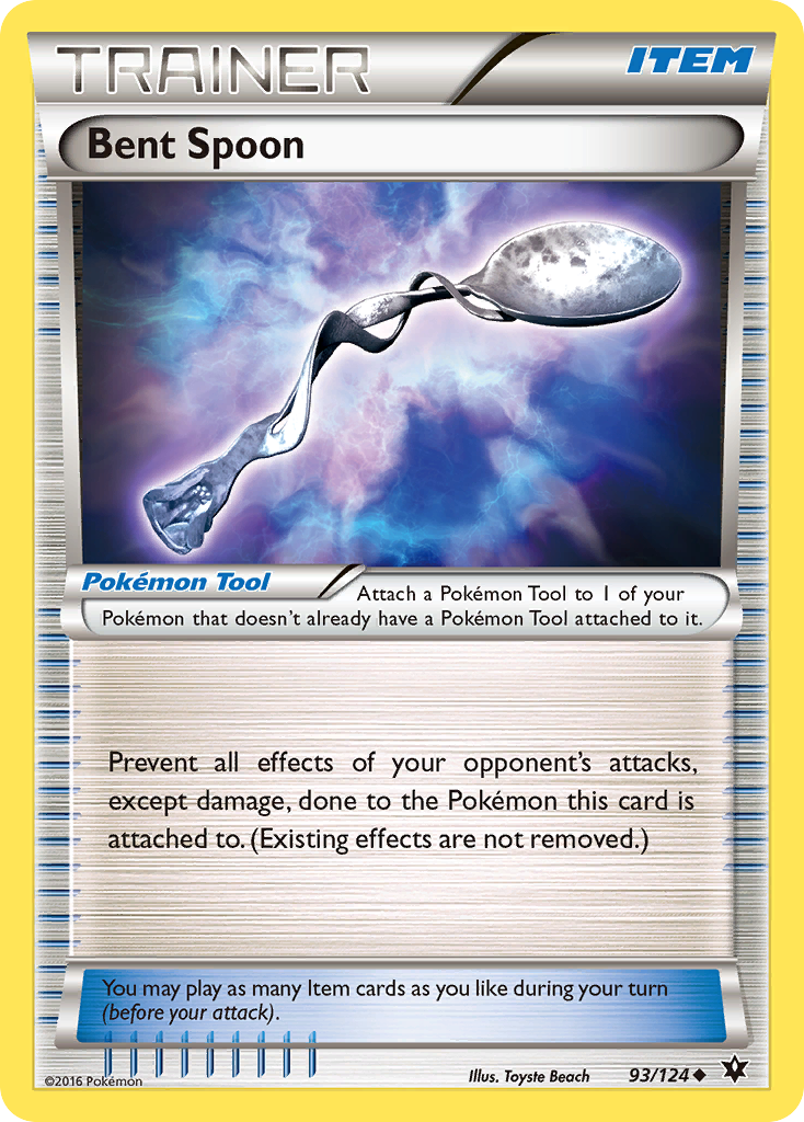 Bent Spoon (Trainer: Pokémon Tool) (93/124) - Fates Collide Pokémon Card