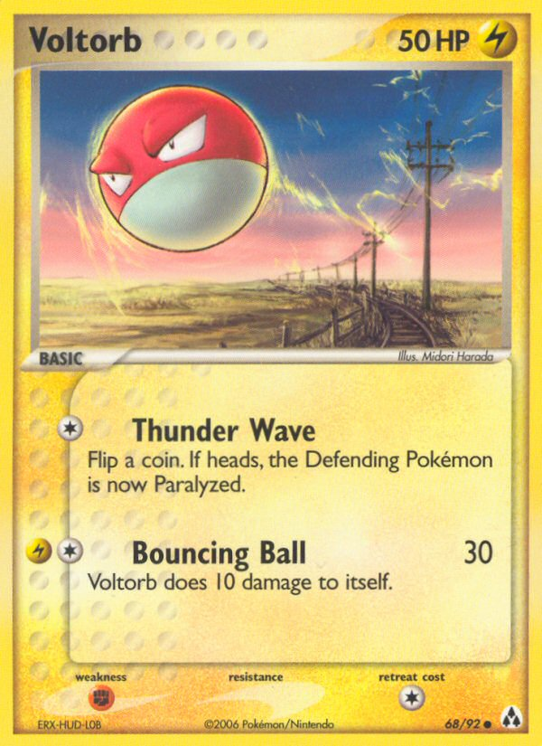 Voltorb (68/92) - Legend Maker Pokémon Card