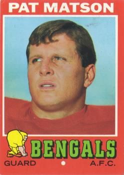 Pat Matson 1971 Topps #72 Sports Card