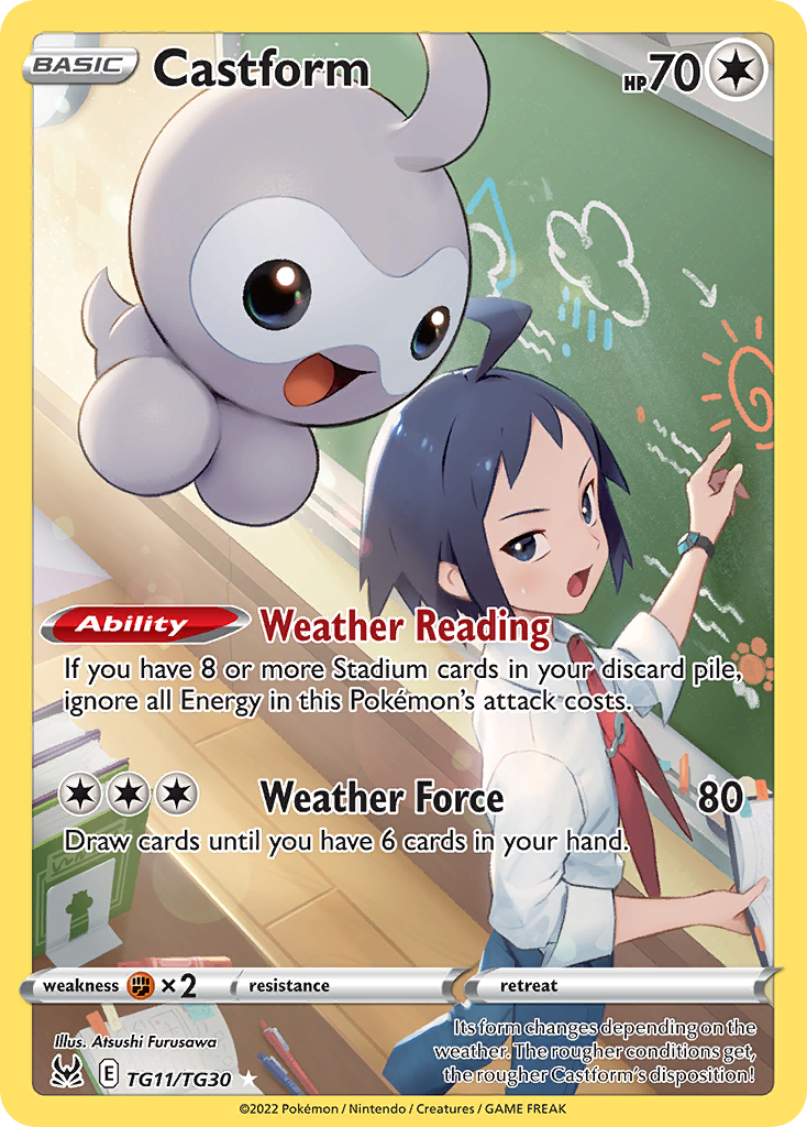 Castform (TG11) - Lost Origin Trainer Gallery Pokémon Card