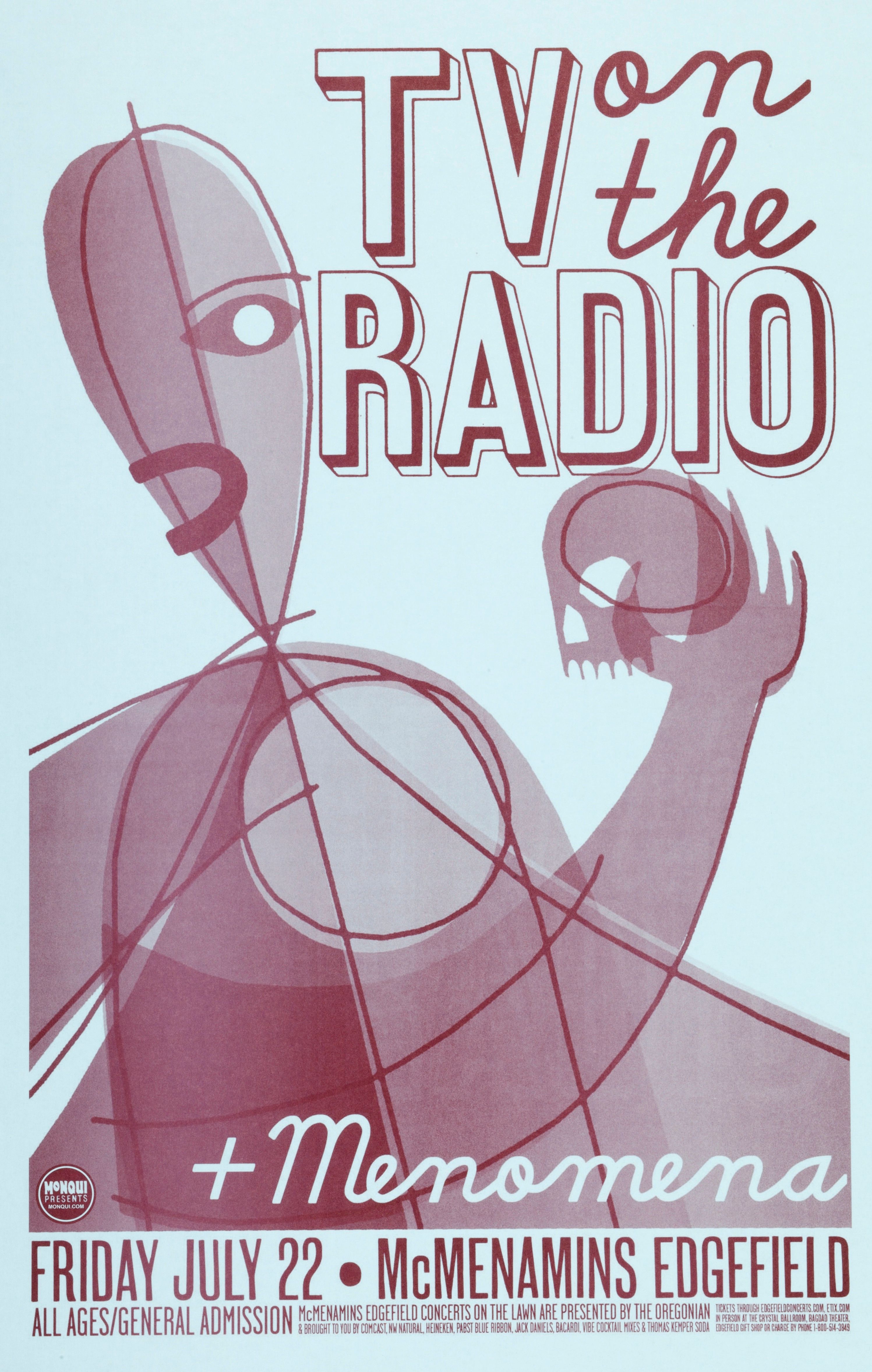 MXP-175.5 Tv On The Radio 2011 Edgefield  Jul 22 Concert Poster