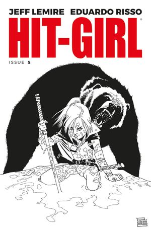 Hit-Girl #5 (Cover B B&w Risso)