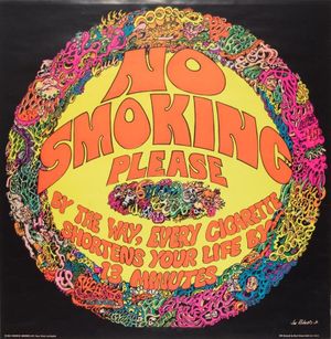 No Smoking Please Headshop Poster 1969