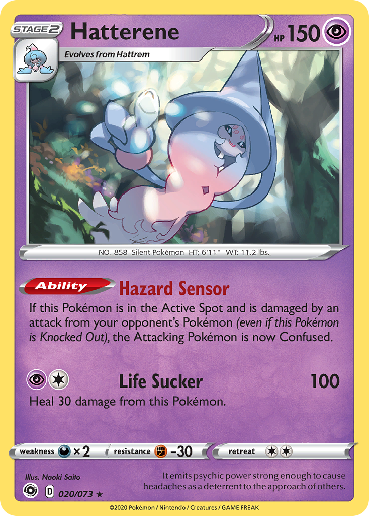 Hatterene (20/73) - Champion's Path Pokémon Card