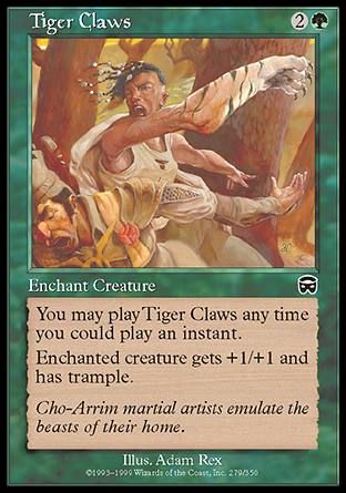 Tiger Claws (Mercadian Masques) Trading Card