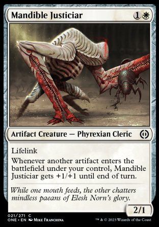 Mandible Justiciar (Phyrexia: All Will Be One) Trading Card