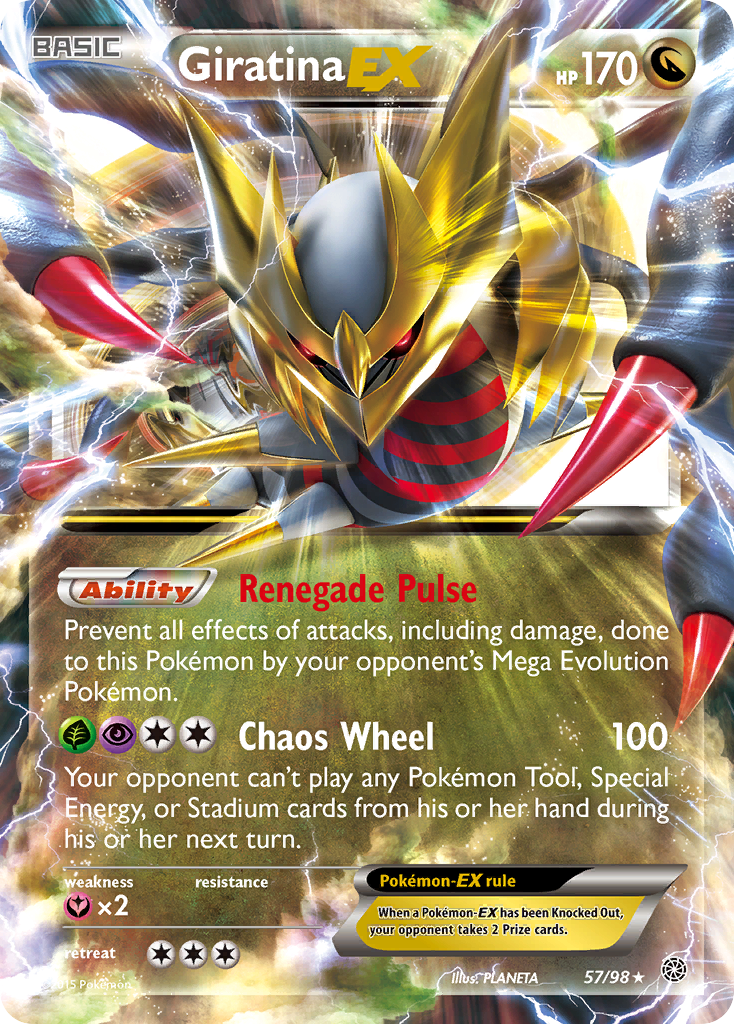 Giratina EX (57/98) - Ancient Origins Pokémon Card