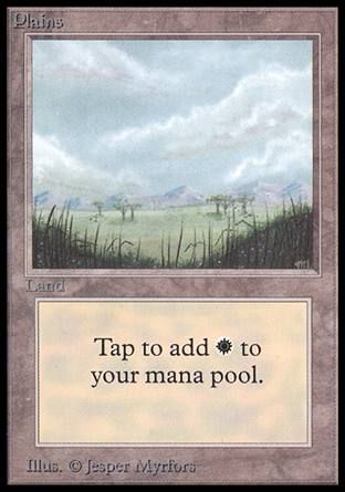 Plains (Beta) (Trees) Trading Card