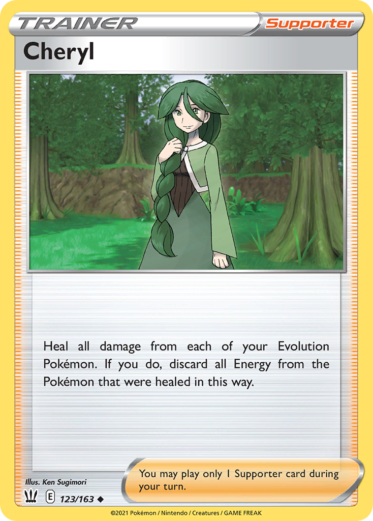 Cheryl (Trainer: Supporter) (123/163) - Battle Styles Pokémon Card