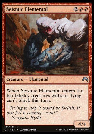 Seismic Elemental (Magic Origins) Trading Card