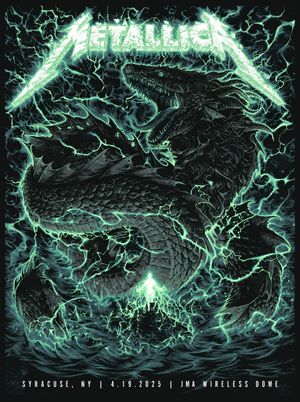 Metallica JMA Wireless Dome Syracuse Promotional Poster 2025