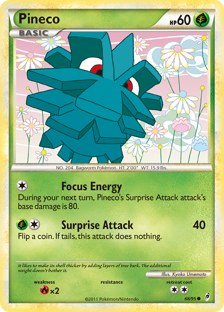 Pineco (68/95) - Call of Legends Pokémon Card