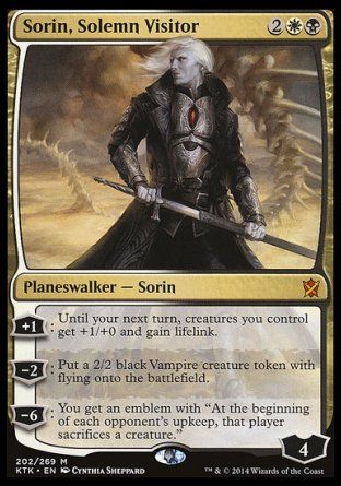 Sorin, Solemn Visitor (Khans of Tarkir) Trading Card