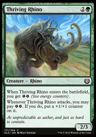 Thriving Rhino (Kaladesh) Trading Card