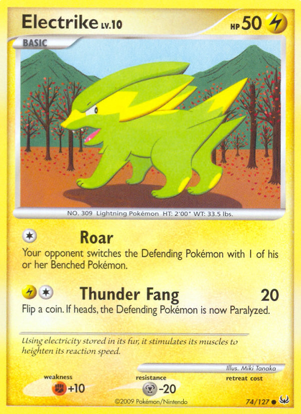 Electrike (74/127) - Platinum Pokémon Card