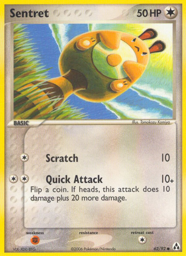 Sentret (62/92) - Legend Maker Pokémon Card