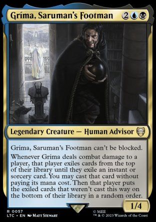 Gr�ma, Saruman's Footman (The Lord of the Rings Commander Decks) Trading Card