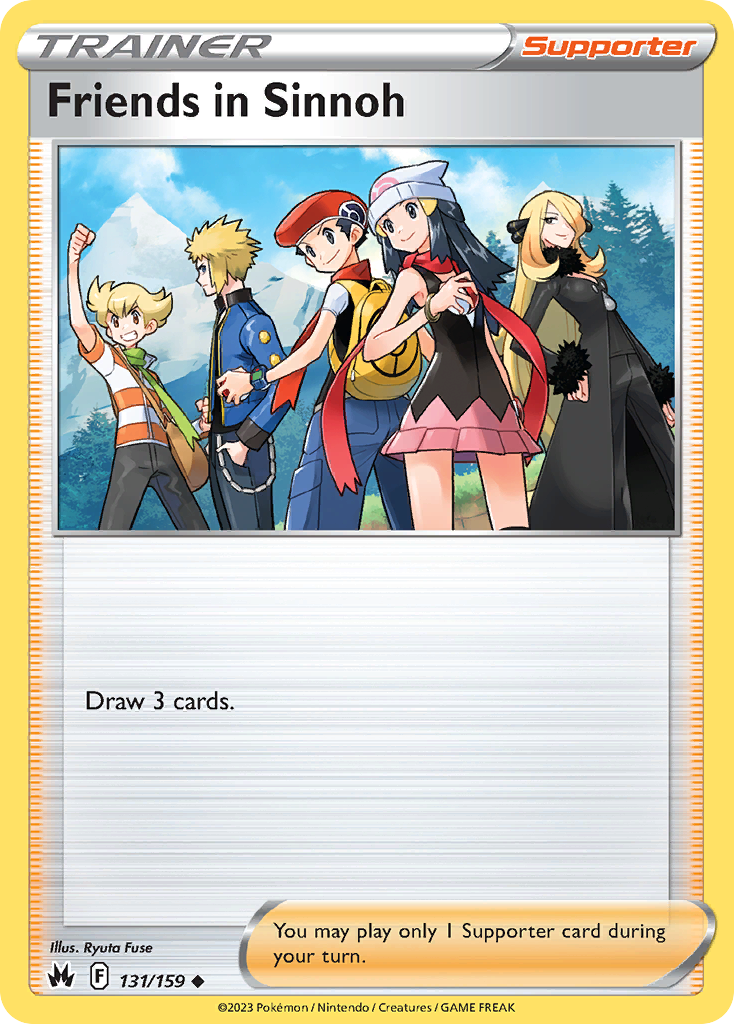 Friends in Sinnoh (Trainer: Supporter) (131/159) - Crown Zenith Pokémon Card