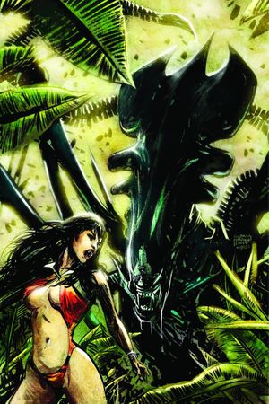 Aliens Vampirella #4 (Rare Hardman Virgin Cover)