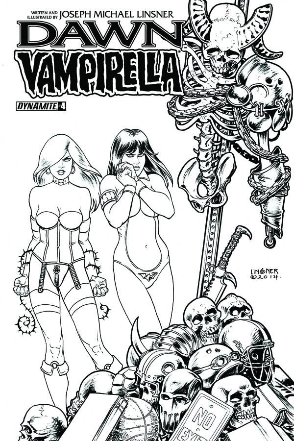 Dawn Vampirella #4 (10 Copy Linsner B&amp;w Cover)