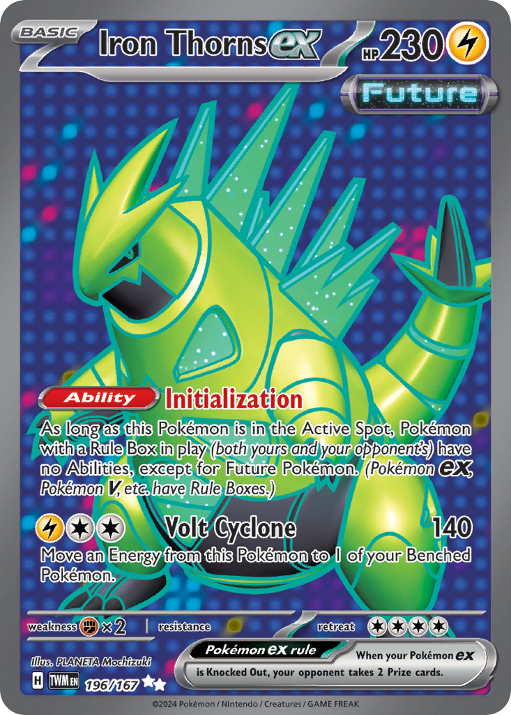 Iron Thorns ex (196/167) - Twilight Masquerade Pokémon Card