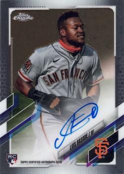 Luis Basabe 2021 Topps Chrome - Rookie Autographs Baseball #RA-LB Sports Card