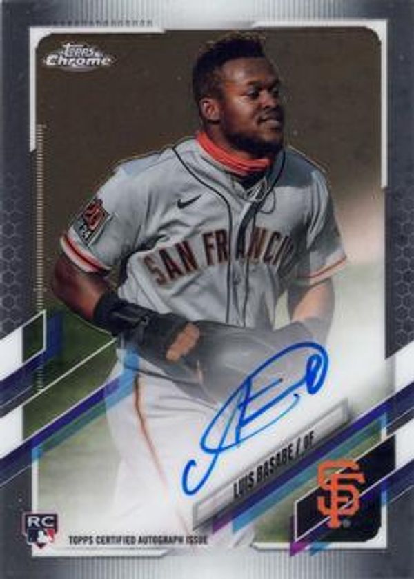 Luis Basabe 2021 Topps Chrome - Rookie Autographs Baseball #RA-LB