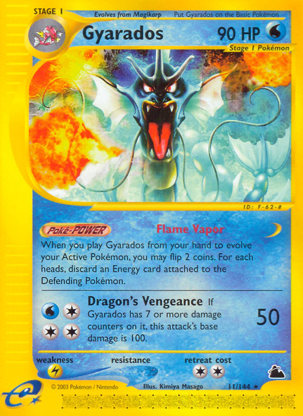 Gyarados (11/144) - Skyridge Pokémon Card