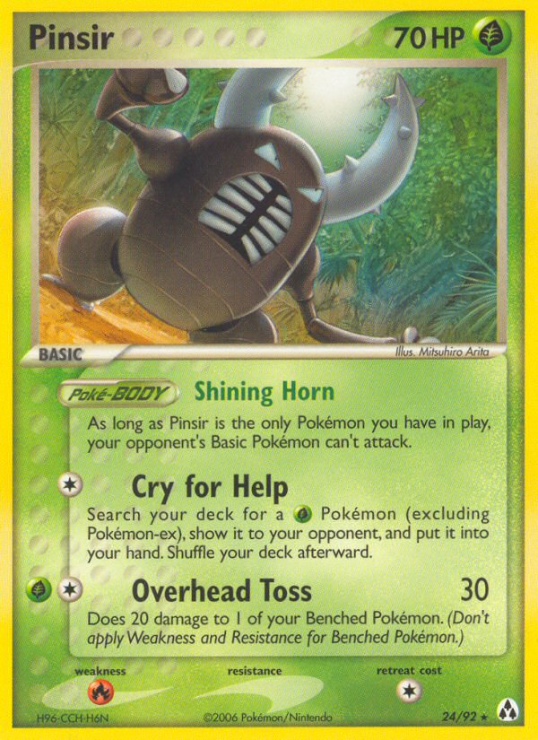 Pinsir (24/92) - Legend Maker Pokémon Card