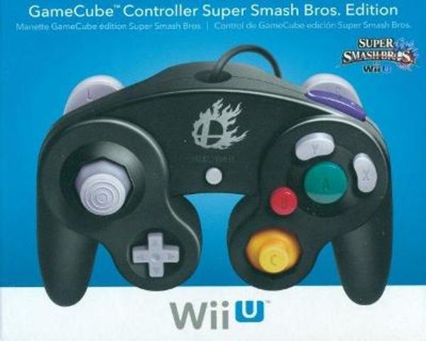 Nintendo GameCube Black Controller for Wii U [Super Smash Bros. Edition]