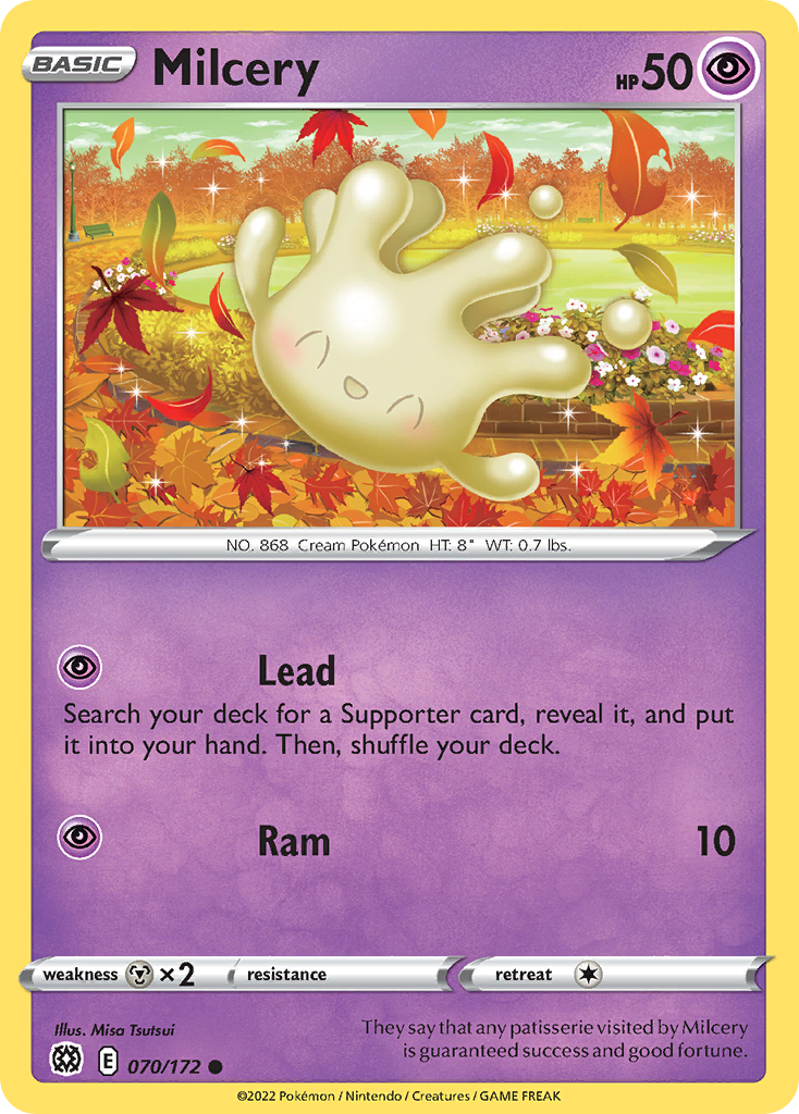 Milcery (70/172) - Brilliant Stars Pokémon Card