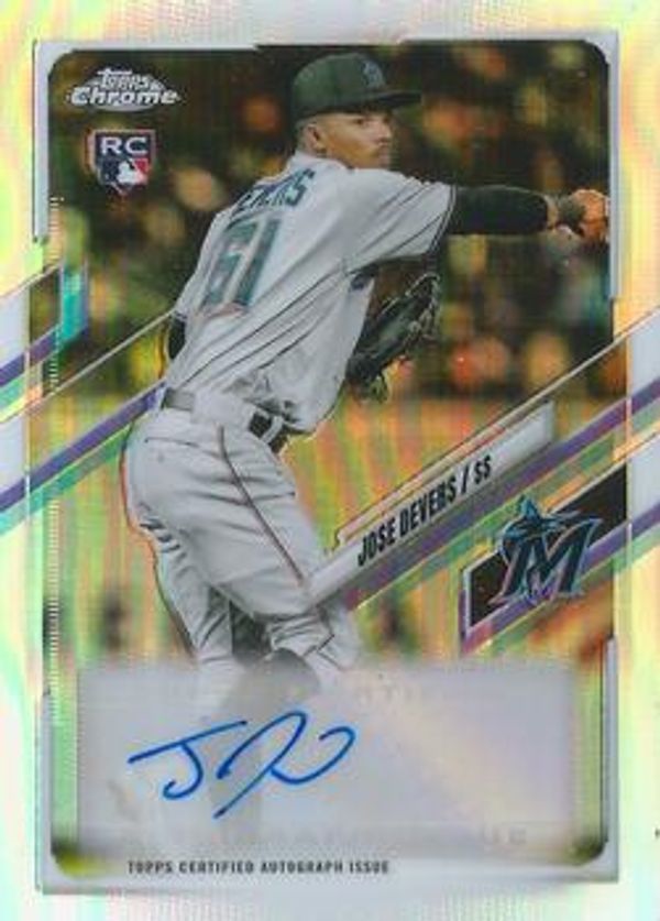 Jose Devers 2021 Topps Chrome Update - Autographs Baseball #CUSA-JED