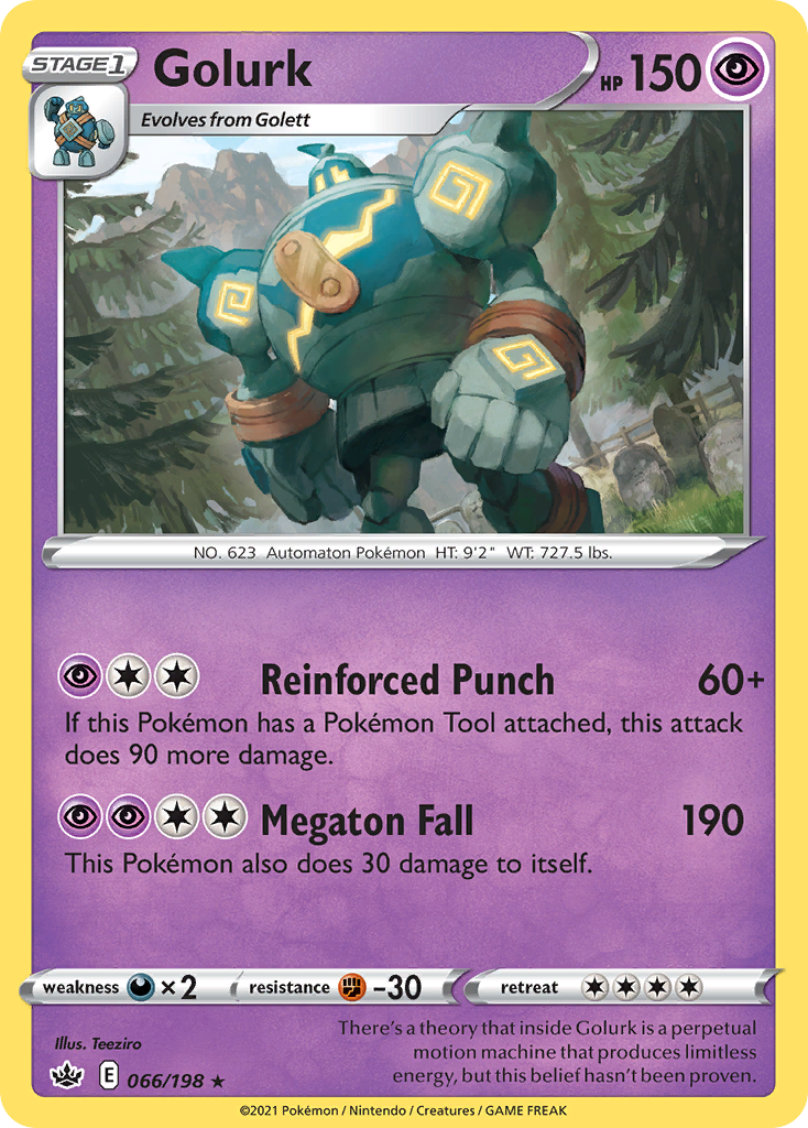 Golurk (66/198) - Chilling Reign Pokémon Card