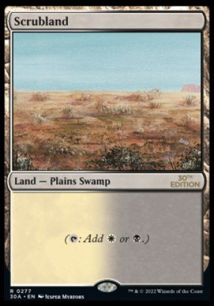 Scrubland (Magic 30th Anniversary Edition) Trading Card