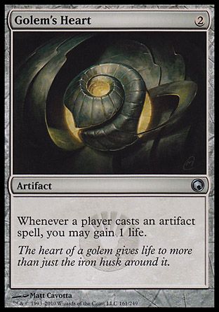 Golem's Heart (Scars of Mirrodin) Trading Card