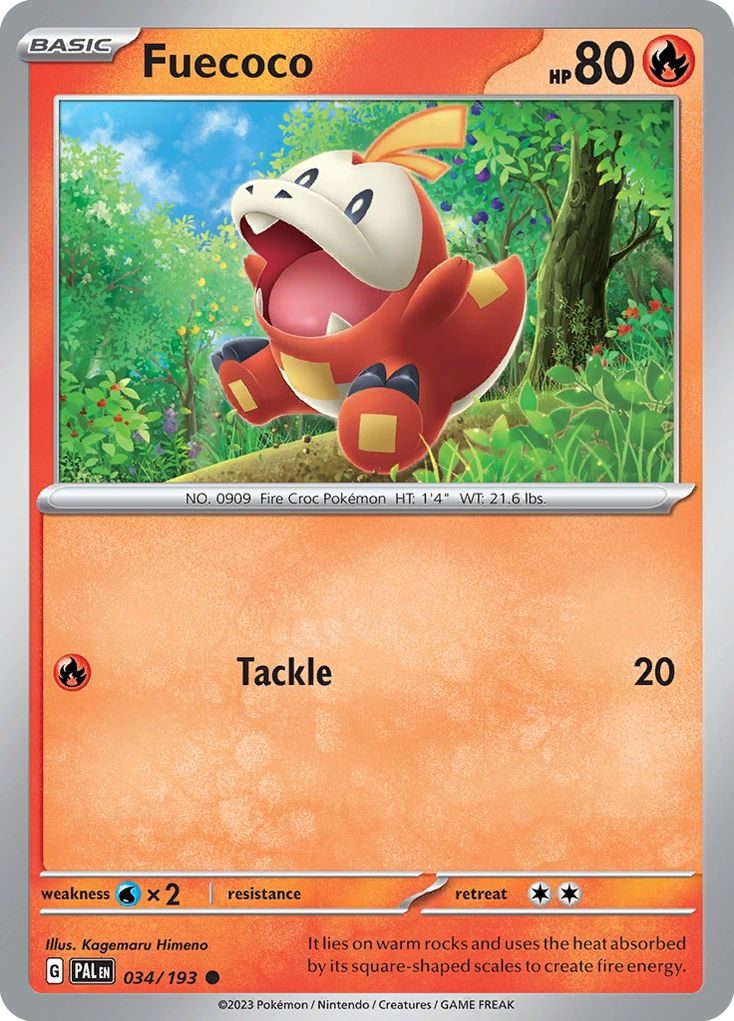 Fuecoco (34/193) - Paldea Evolved Pokémon Card