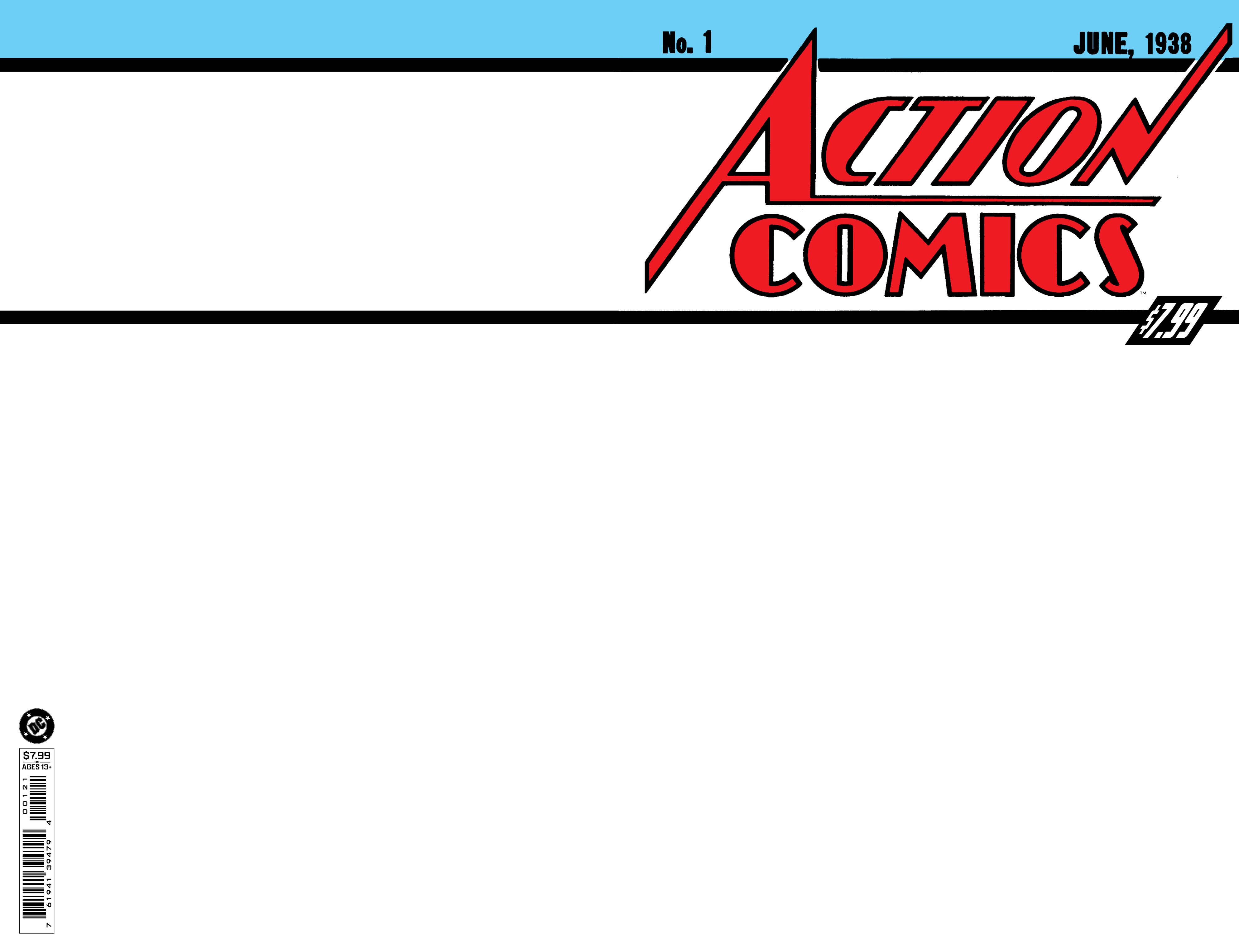 Action Comics #1 (2026 Facsimile Edition Cvr B Blank Card Stock Variant) Comic
