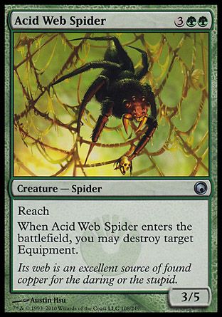 Acid Web Spider (Scars of Mirrodin) Trading Card