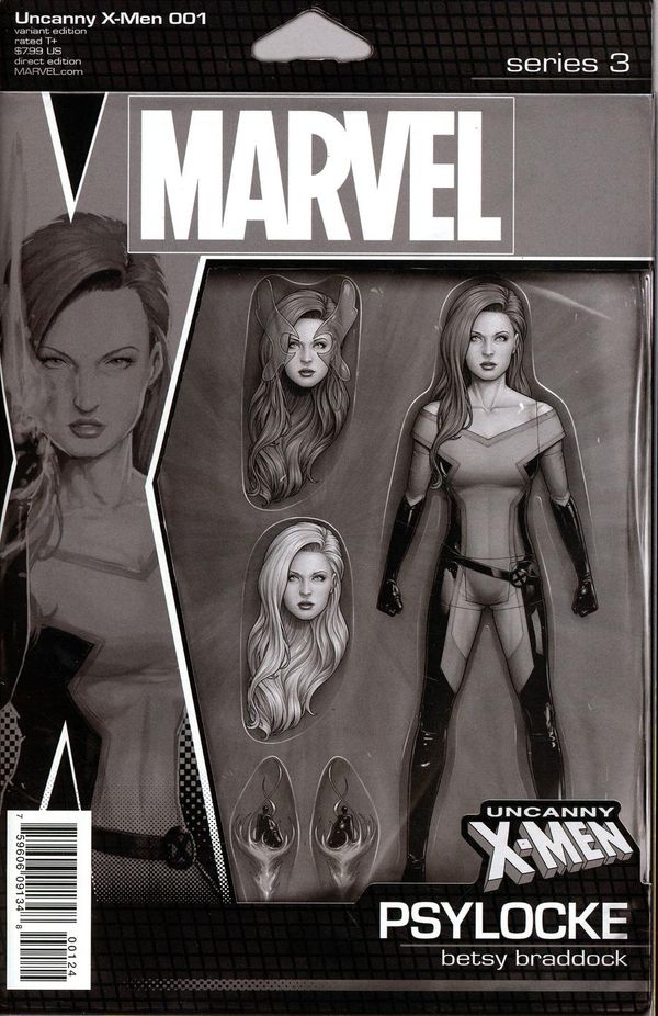 Uncanny X-Men #1 (Action Figure Sketch Cover)