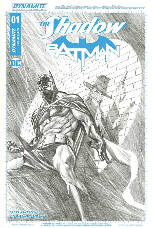 Shadow/Batman #1 (Cover M 50 Copy Ross Cover)