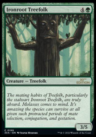 Ironroot Treefolk (Magic 30th Anniversary Edition) Trading Card