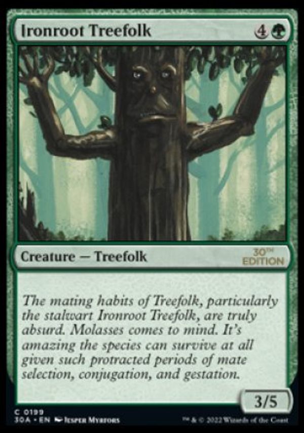 Ironroot Treefolk (Magic 30th Anniversary Edition)