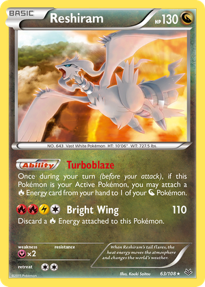 Reshiram (63/108) - Roaring Skies Value - GoCollect