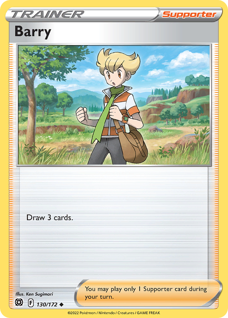 Barry (Trainer: Supporter) (130/172) - Brilliant Stars Pokémon Card