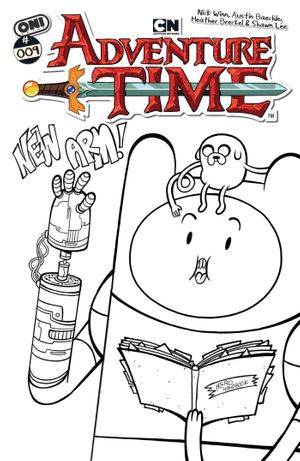 Adventure Time #9 (Cvr F Inc 1:50 Nick Winn B&W Variant)