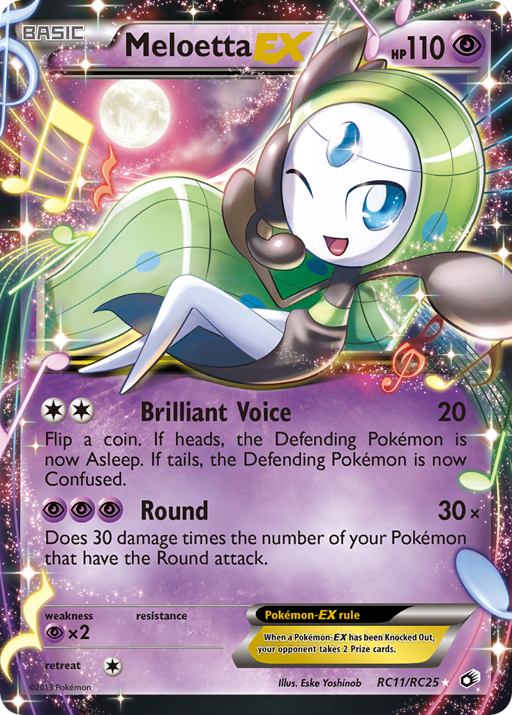 Meloetta EX (RC11) - Legendary Treasures Pokémon Card