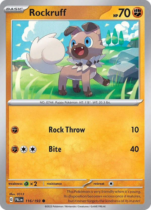 Rockruff (116/193) - Paldea Evolved