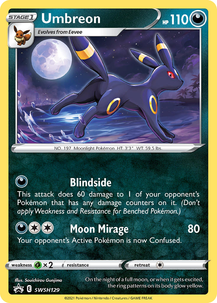 Umbreon (SWSH129) - SWSH Black Star Promos Pokémon Card