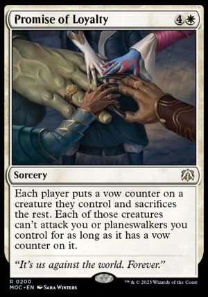 Promise of Loyalty (March of the Machine Commander Decks)